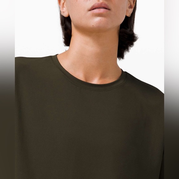 Lululemon Muscle Love Long Sleeve - Dark Olive - size 8 - Picture 5 of 10